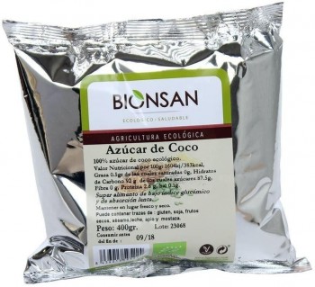Azúcar de COCO bio 400 gr Bionsan