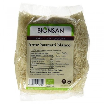 Arroz Basmati blanco bio 500 gr Bionsan