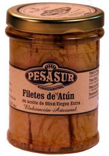 ATÚN Filetes en Ac. Oliva bio 195 gr Pesasur