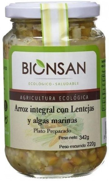 Arroz Int. con Lentejas y Algas bio 220gr Bionsan