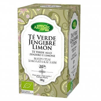 Té Verde Jengibre-Limón bio filt. 20x1,4 g