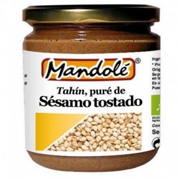 Puré SESAMO Tostado (Tahín) bio 325 gr Mandolé